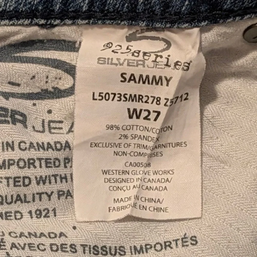 Silver Jeans Co Sammy Denim Shorts Womens 27 Medium Wash Cuffed 925 Series Short